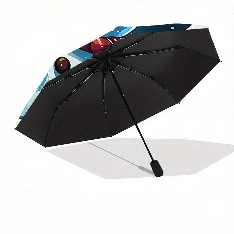 1pc Snowman Automatic Open/Close Umbrella, Portable Folding umbrella for Everyday Use yy250826012