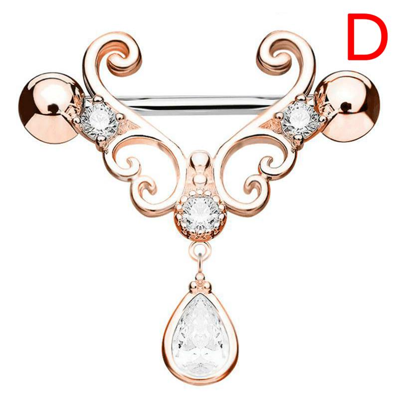 Piercing Pour Téton En Acier Chirurgical - Forme Croissant De Lune Finition Antique | Bijou Corps 14mm