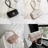 Chic Minimalist Fashionable Pink Underarm Bag Elegant Crossbody Purse For Ladies