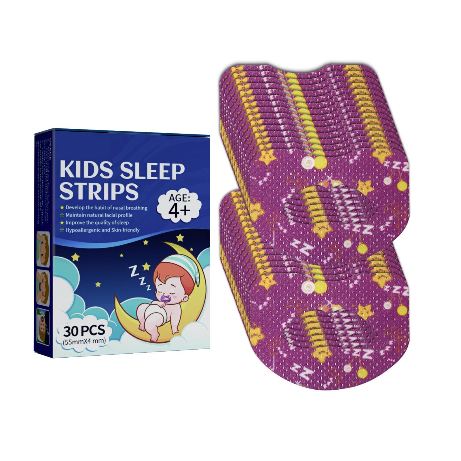 30Pcs Kids Sleep Strips Nasal Breathing Hypoallergenic Skin-friendly Mild Peeling Correct Mouth Breathing