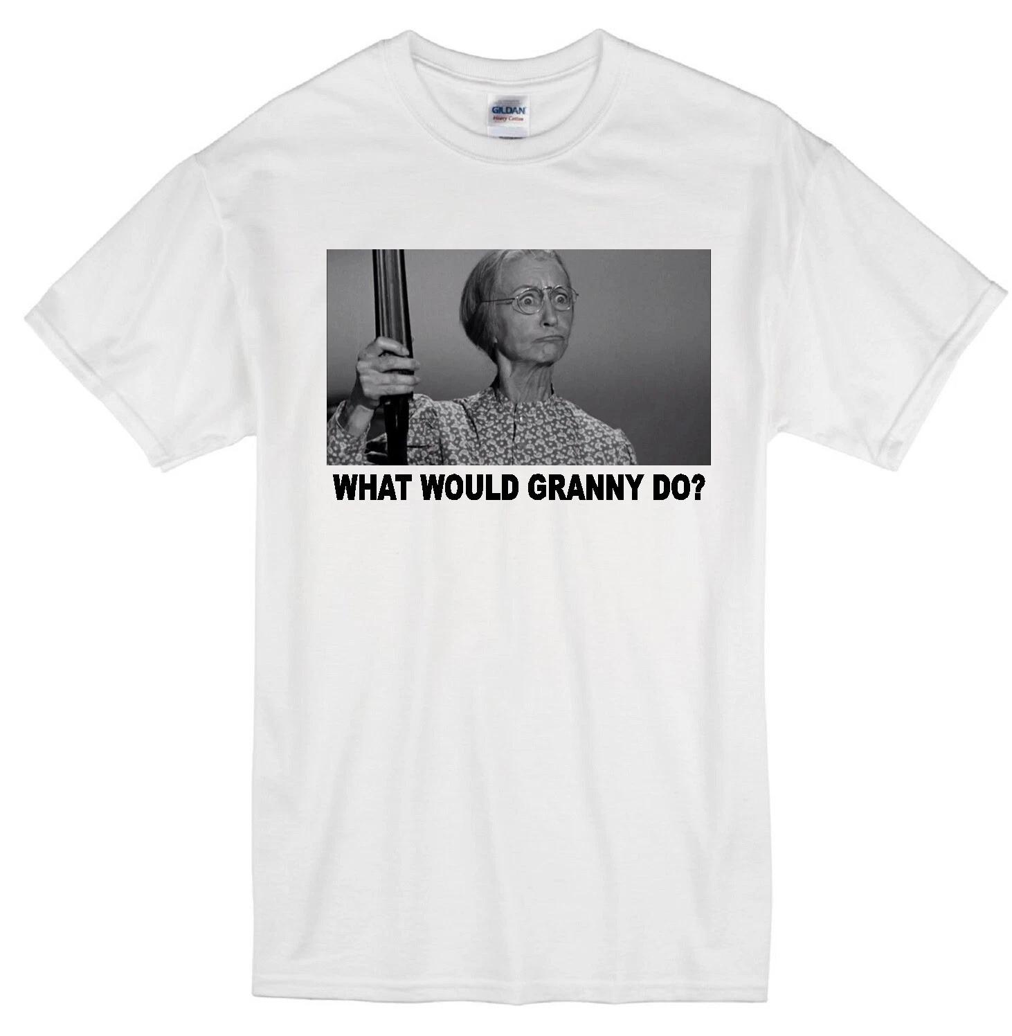 

GRANNY CLAMPETT WWD BEVERLY HILLBILLIES IRENE RYAN JED JETHRO TV WHITE T-shirt S