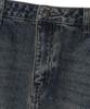 DISTN9NE Cut Cargo Long Denim Skirt Dark Indigo (Lp3Kf696-064)