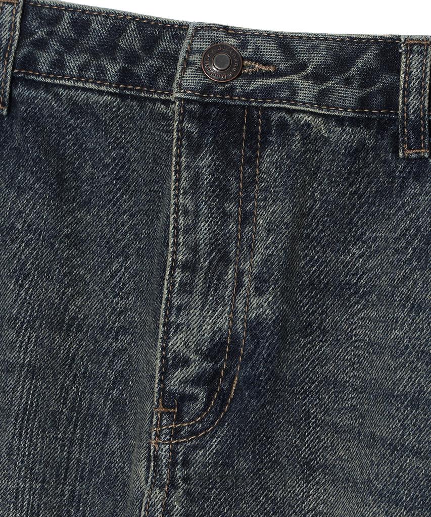 DISTN9NE Cut Cargo Long Denim Skirt Dark Indigo (Lp3Kf696-064)