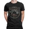 Casual Mastodon Horizon TShirt for Men Crew Neck Pure Cotton T Shirts  Short Sleeve Tee Shirt Classic Clothes