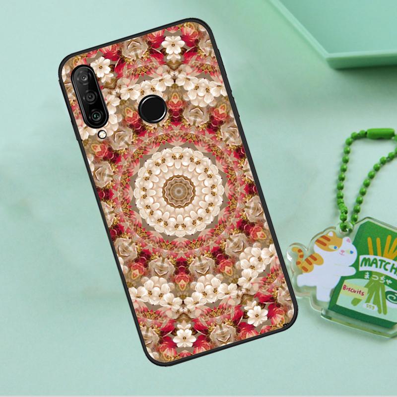 Floral Flower Mandala Design For Huawei Nova 12s 12i 11i 7i 8i 9 10 SE Y91 Y90 Y60 Y70 Y72 Y61 P60 Pro P30 P40 Lite Case