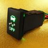 Car Illuminated Button Switch On/Off Green LED Replacement for Prado Land Cruiser 12V‑24V