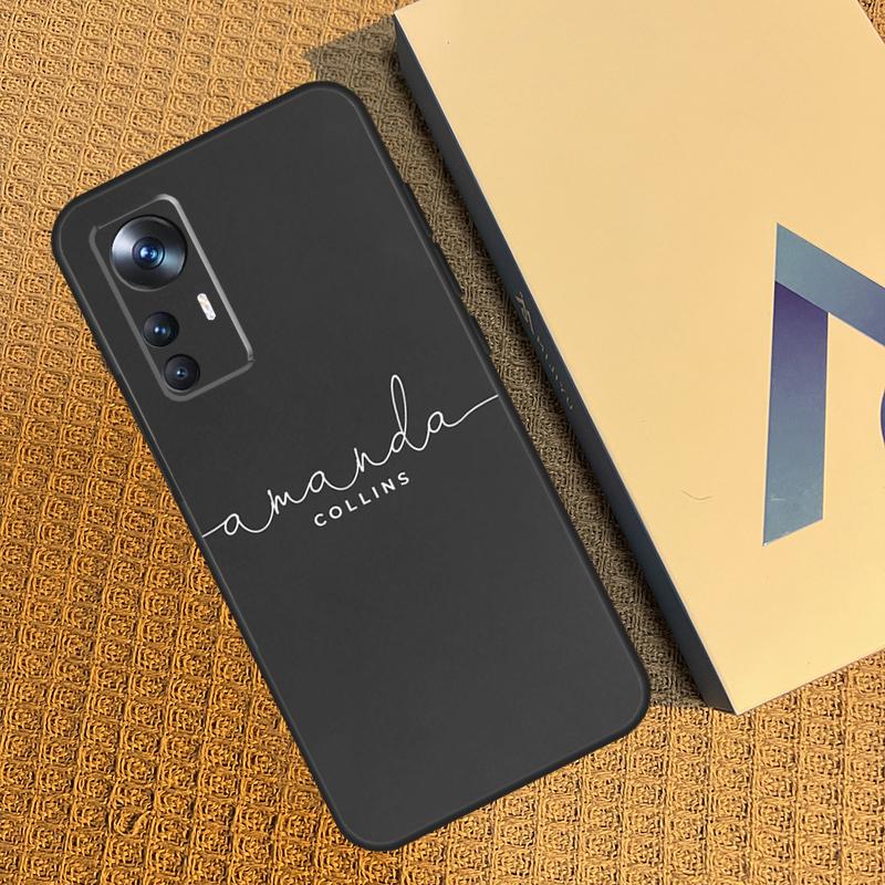 

Персонализированный однотонный чехол с именем для Xiaomi 12T 11T Pro 13 11 12 Lite POCO F5 X5 Pro X3 Pro F3 M5 POCO F5 X4 F4 GT Xiaomi 13 Pro
