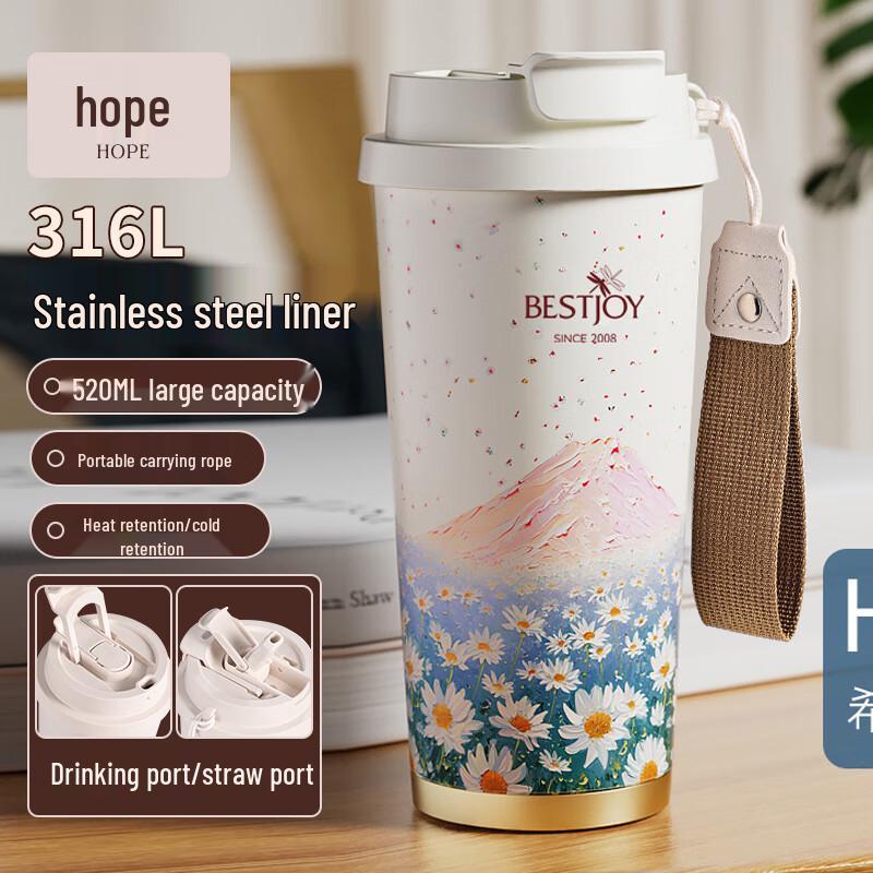 BESTJOY Fuguang Hope Insulated Coffee Mug 520ml