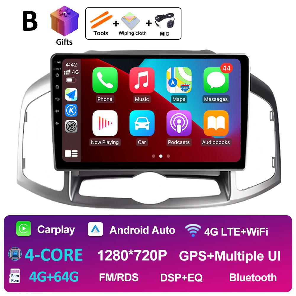 Android 14 Car Audio For Chevrolet Captiva 1 2011 2012 2013 2014 2015 2016 Radio Player Bluetooth Wireless Carplay DSP Stereo 4G
