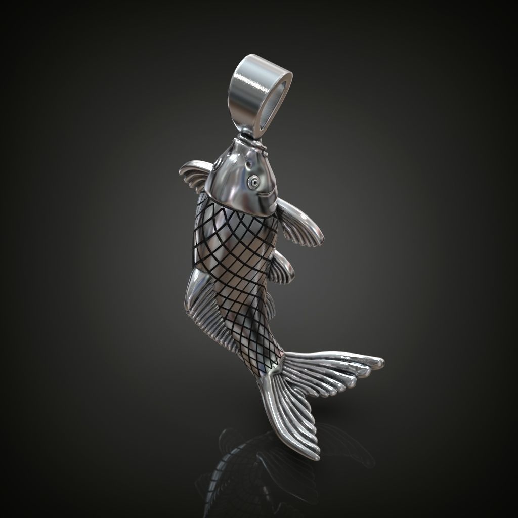 

Винтажный подвижный кулон FISH, подвеска из серебра 925 пробы