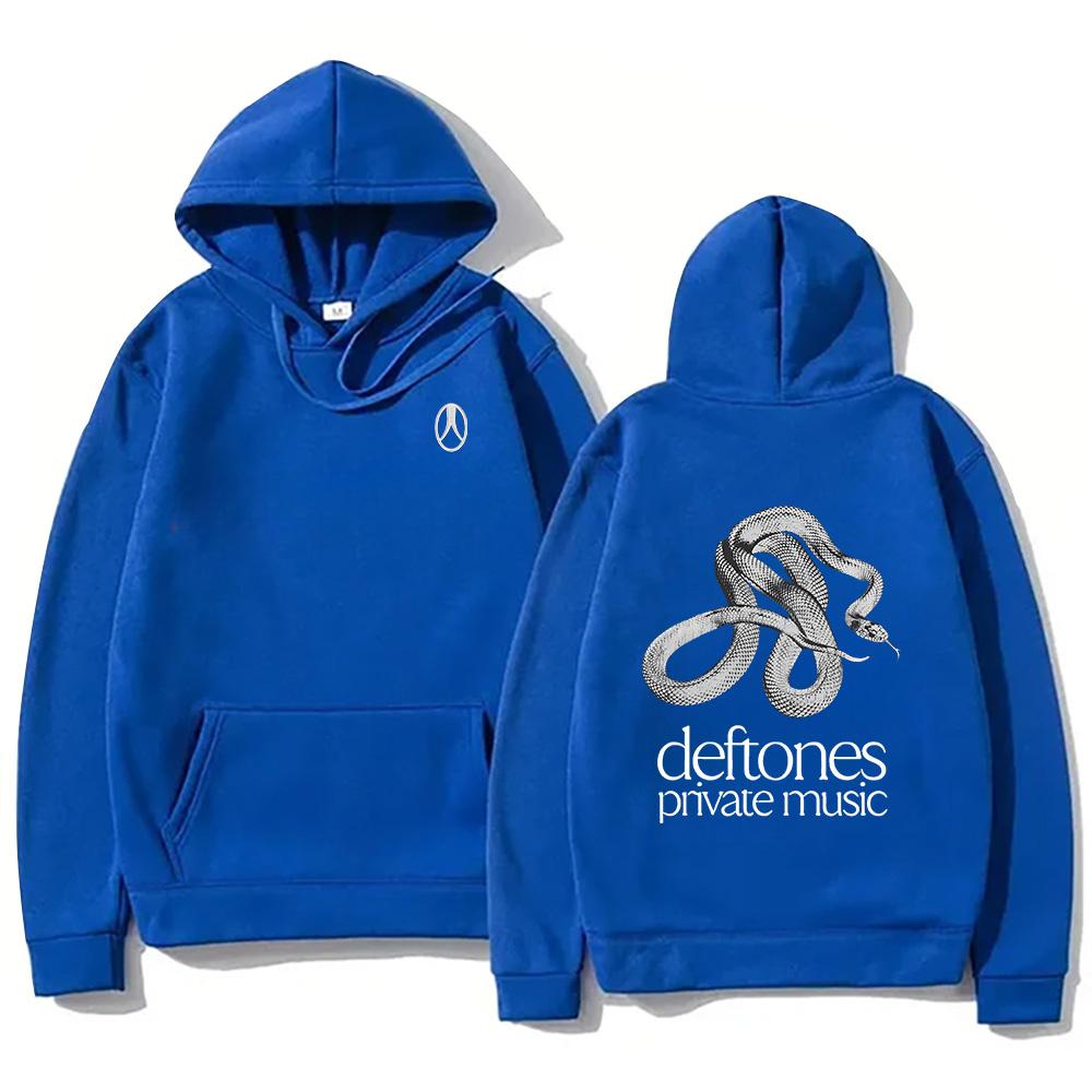 Deftones Private Music Hoodie Deftones Band Long Sleeve Music Sweatshirt Women Men High Street Loose Clothing Streetwear Casual