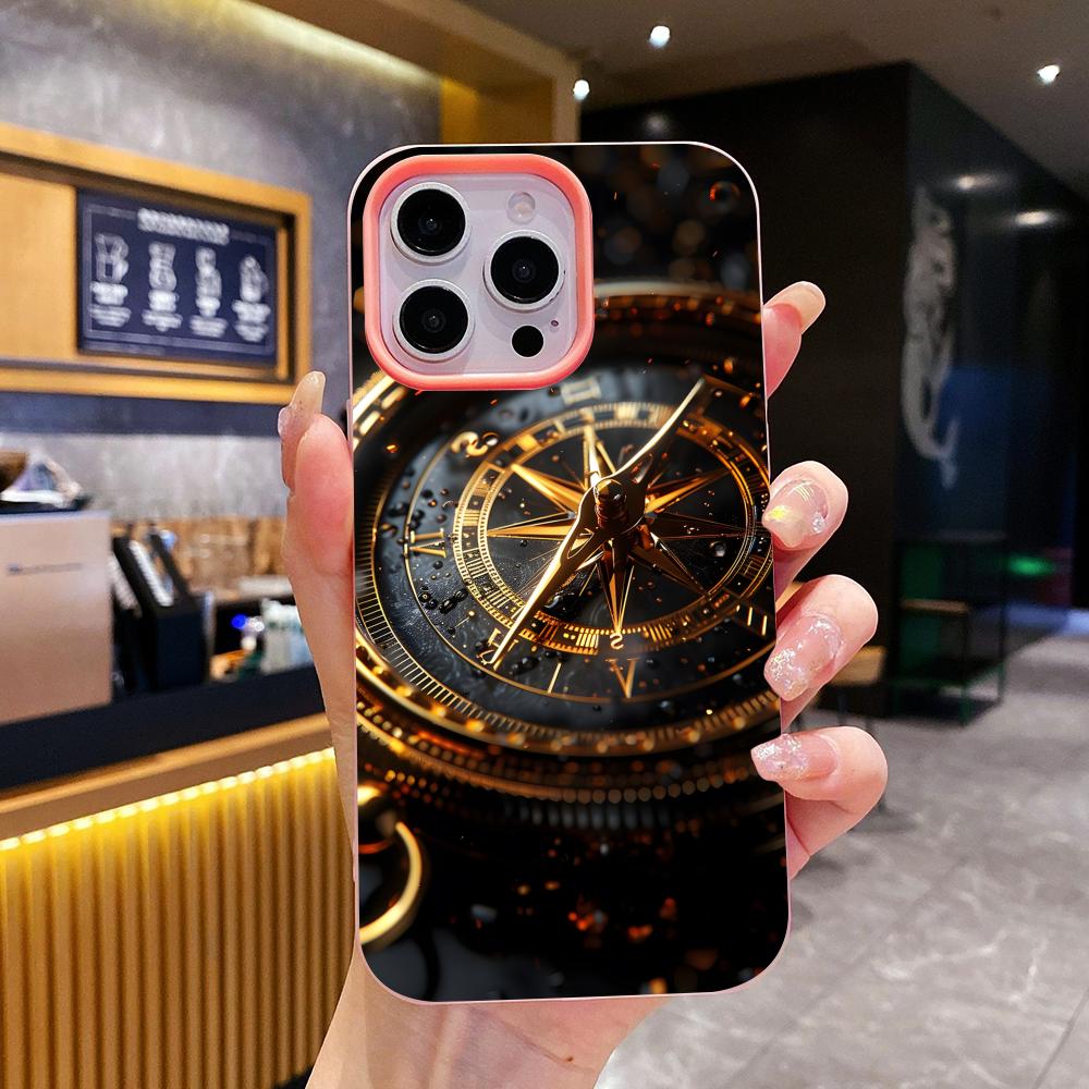 

Compass Sailing Jelly Double layer Pink Mobile Phone Case for iPhone 17 16 15 14 13 12 11 Air Pro Max Plus Protective iPhone 16 Plus