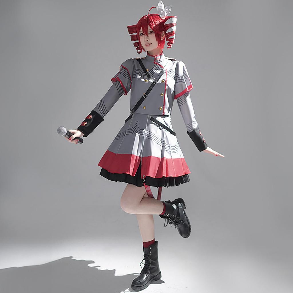 [Milky Time] Kasane Teto Cosplay Vocaloid Halloween Costume for Women, Virtual