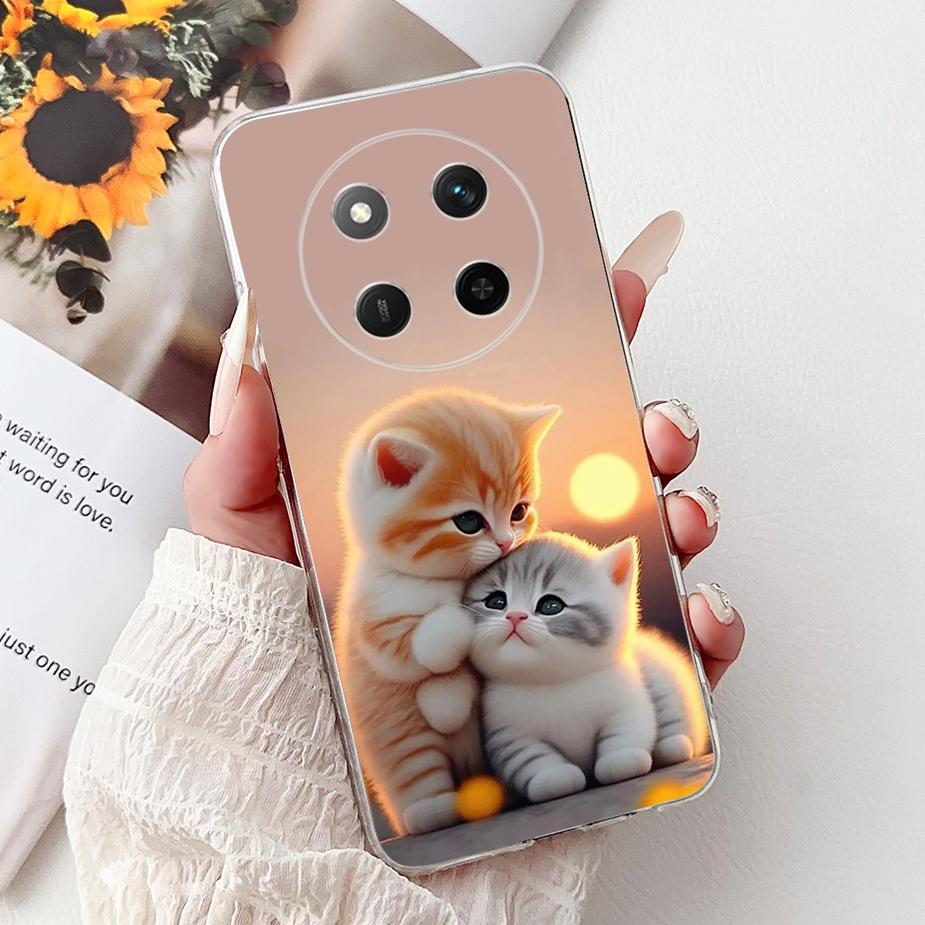For Honor Magic 7 Lite Case BRP-NX1 2025 New Luxury Painted Cover Clear Silicone Soft Slim Phone Case For Honor Magic7 Lite Bags