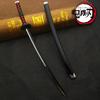 25CM Demon Slayer Anime Ghost Killer  Tanjirou Katana Swords Cosplay Metal Prop Weapon Cosplay Props Collection Toy Home Decor