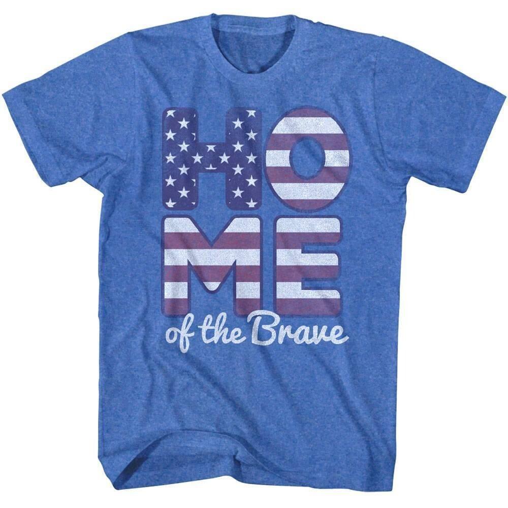 American Society Home of the Brave Men T Shirt XXXL