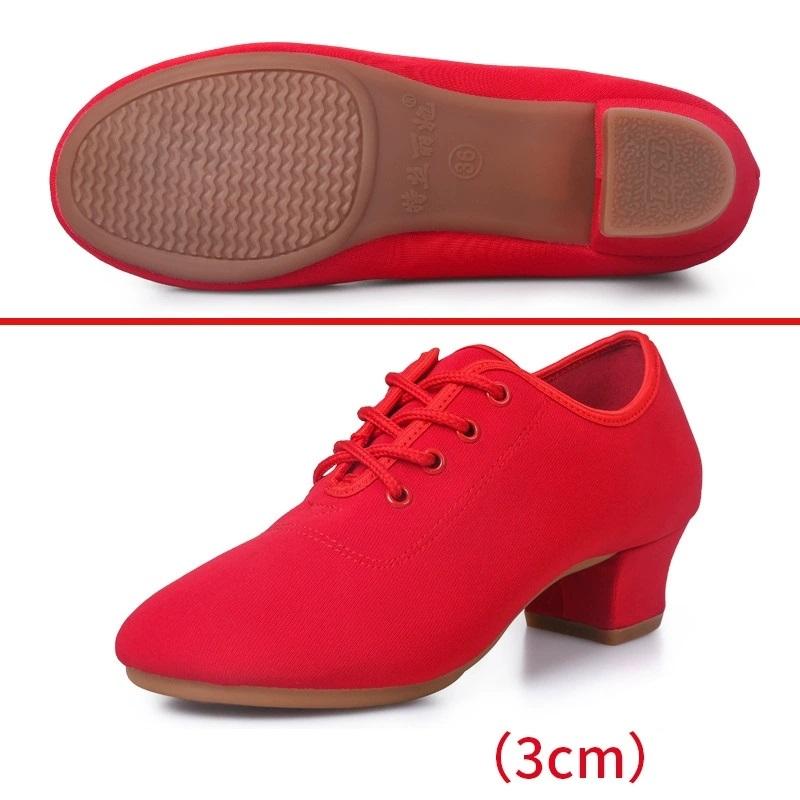 Latin Dance Shoes For Women Soft Square Dance Shoes Teachers Sailor Dance Shoes Adult Canvas Shoes Ballroom Dancing Sneakers