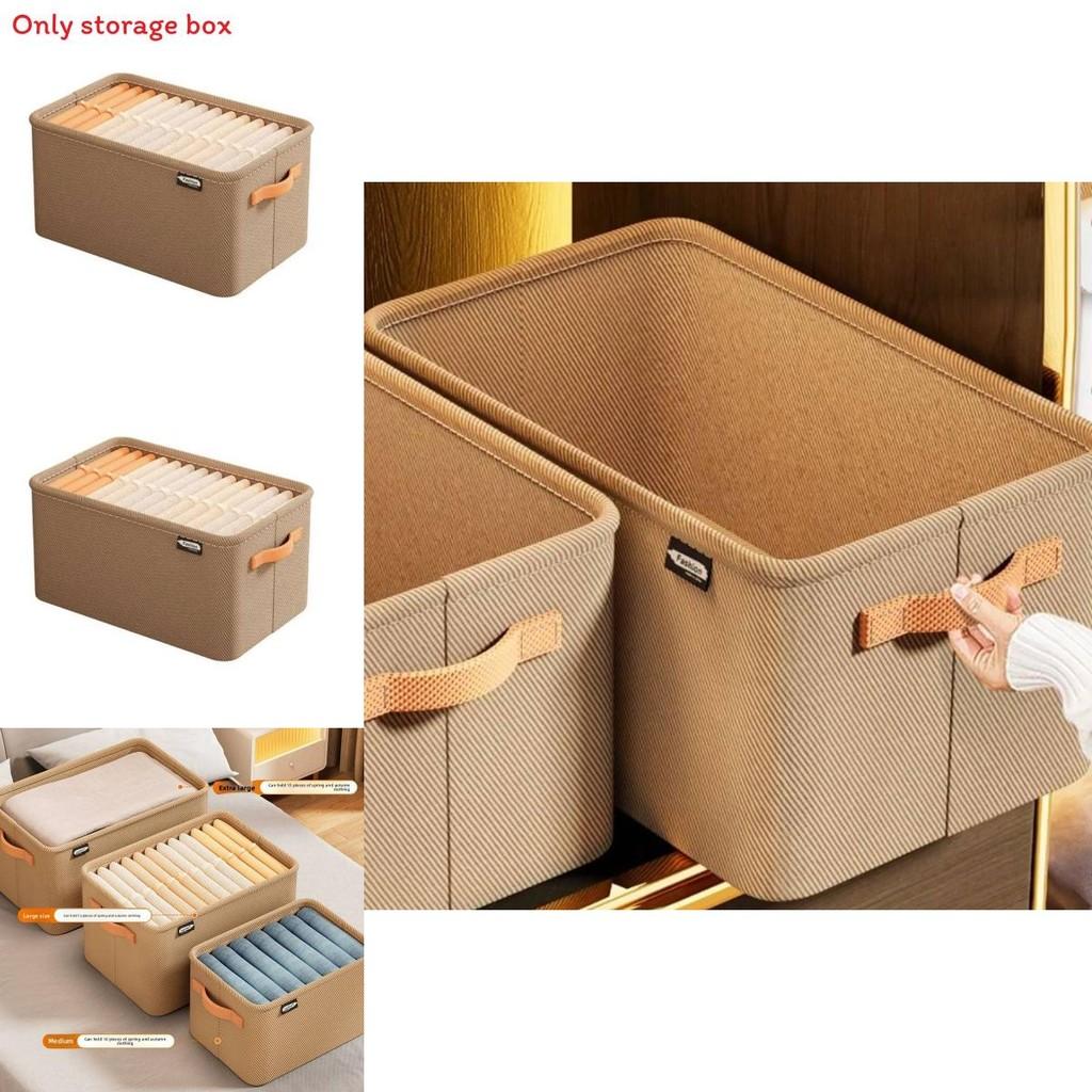 Modern Minimalist Fabric Storage Bin With Foldable Design For Clothing And Toy Organization