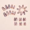 30pcs French False Nails Cat Eye Gradient Butterfly Line Press On Nails Manicure Nail Tips  Women