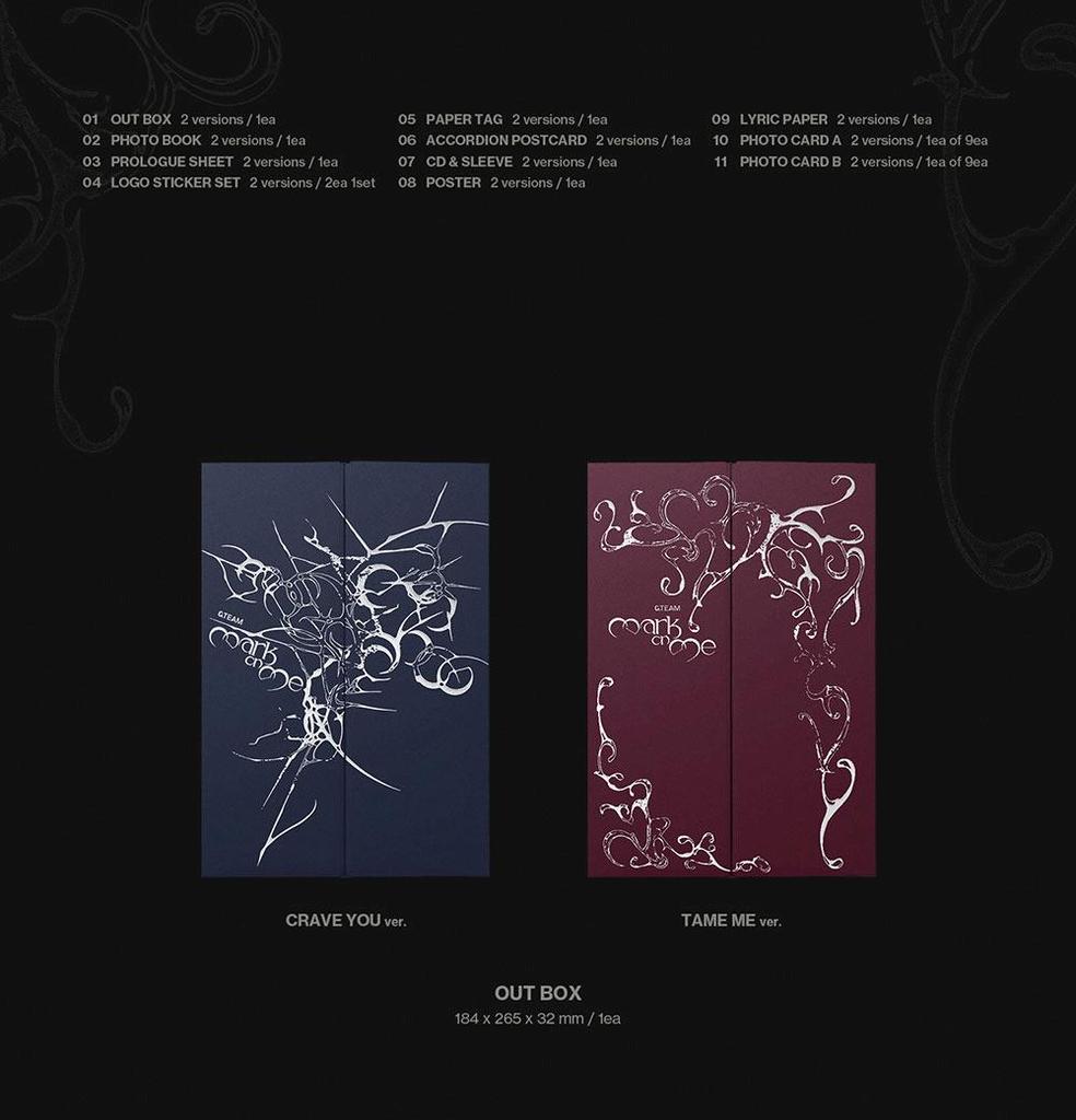 &TEAM [Mark on ME] Zweites Mini-Album aus KR (BEGEHRE DICH / ZÄHME MICH ver.)