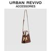 URBAN REVIVO Retro Dog Charm Shoulder Bag