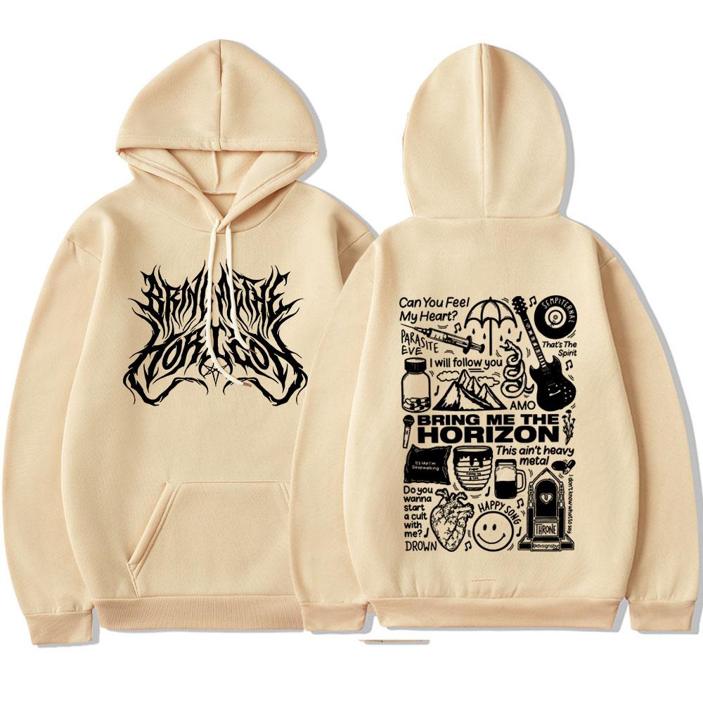 

BMTH BringMe TheHorizon Мерч Худі Важкий Метал Рок-гурт Оверсайз Светри Чоловічий Жіночий Одяг Вінтажні Куртки Пальто 3XL