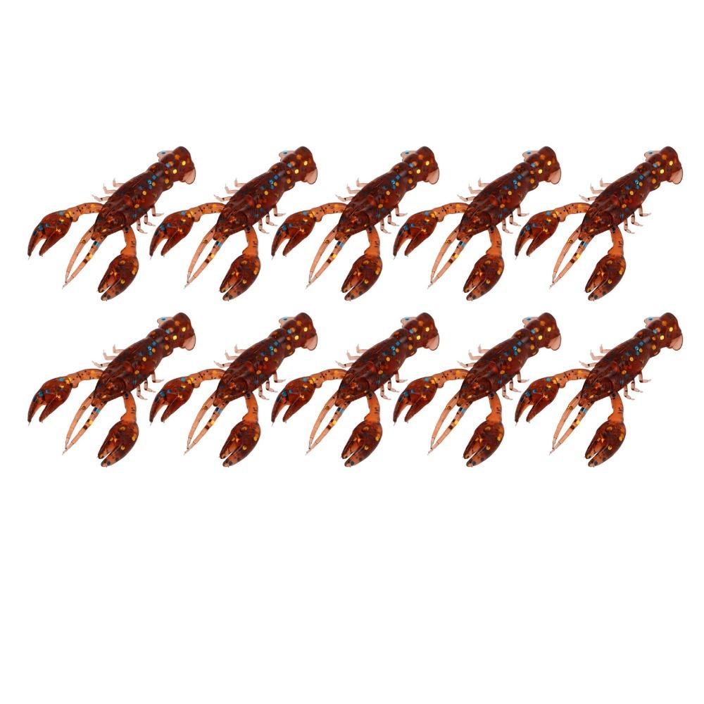 20 PIEZAS Cebo de Cangrejo de PVC 5.5cm Señuelo Artificial Señuelo de Pesca Duradero Pesca de Lubina