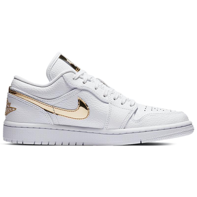Air Jordan 1 Retro Low 'White Metallic Gold' Damen Jordan CZ4776-100