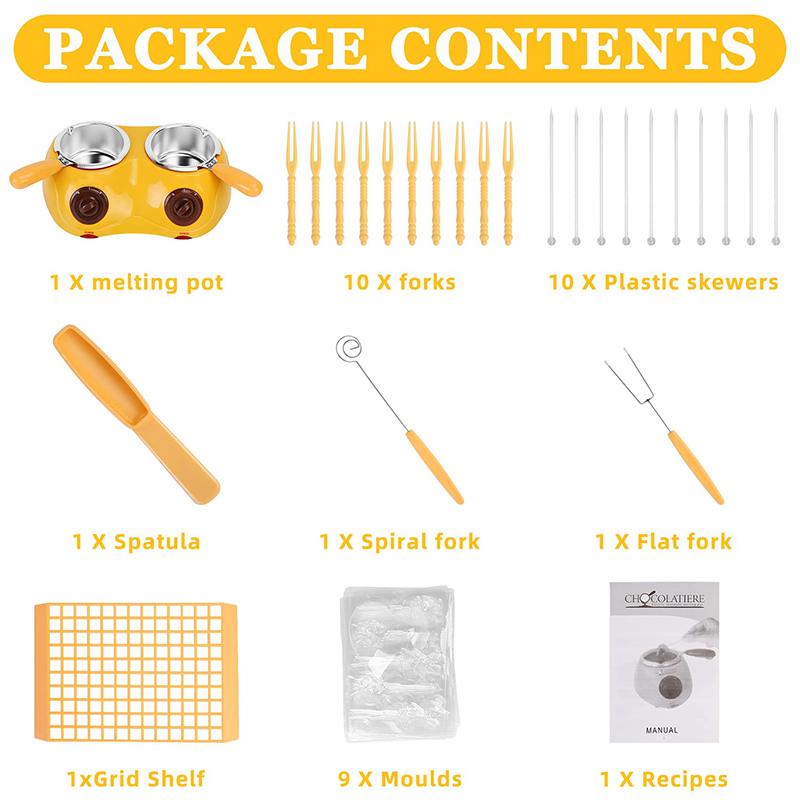 Mini Elektrischer Schokoladen-Schmelztopf Schokoladen-Fonduebrunnenwärmer Maschine Für Milchschokoladenschmelzer Einzel-/Doppeltopf