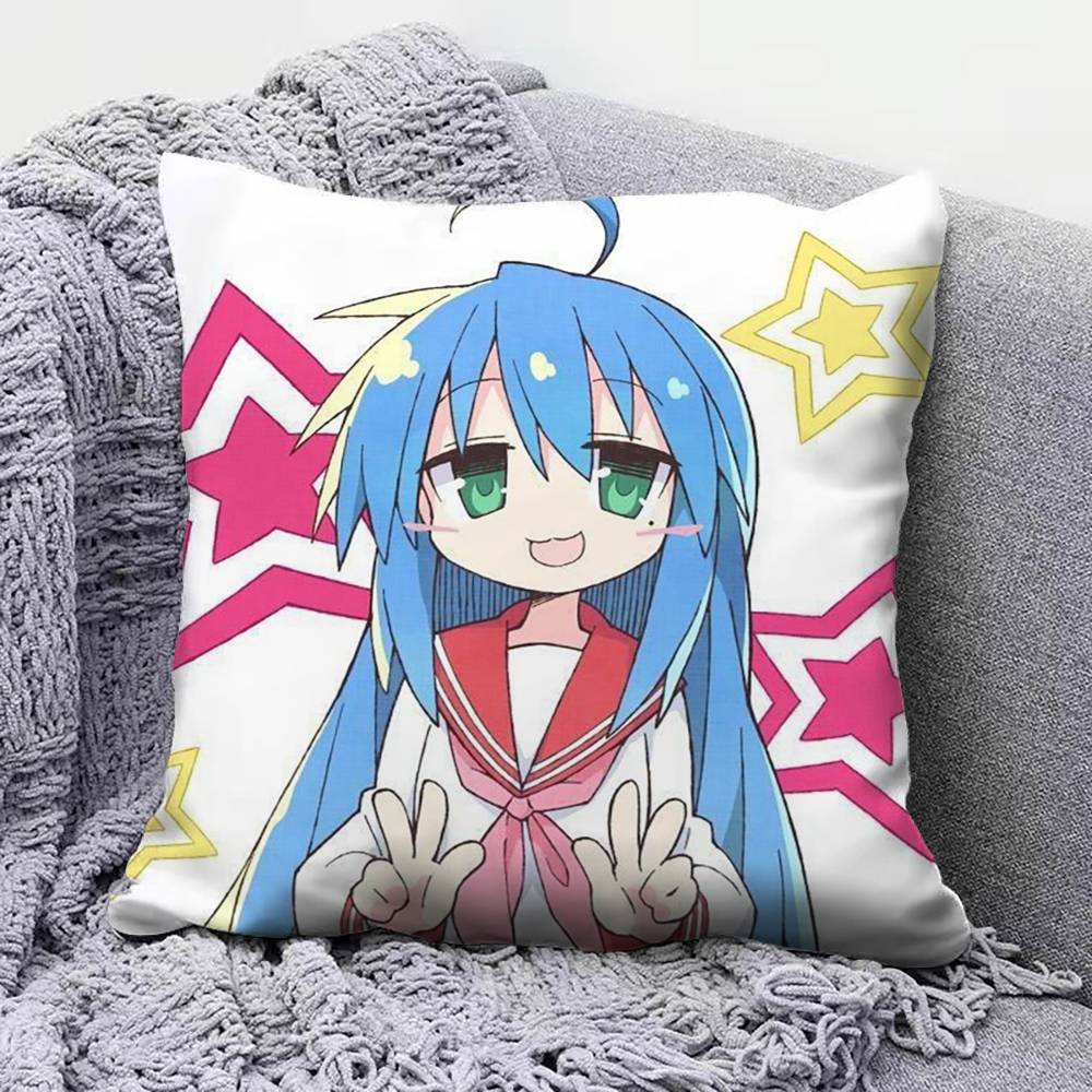 Izumi Konata Lucky Star Anime Girl Home Sofa Cushion Covers and Aecorative Custom Pillow Covers