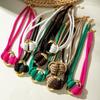 Two-Tone Braided Rope Necklace Adjustable Knotted Necklace Adjustable Choker Necklace  Party Outfit