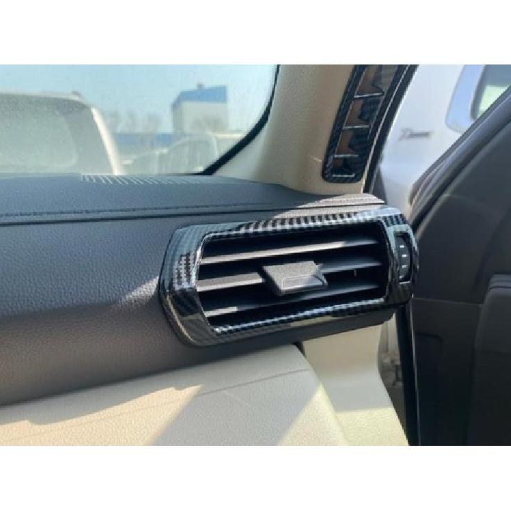 Carbon Fiber Front Air Outlet Vent Cover Trim For Toyota Land Cruiser 2022 2023