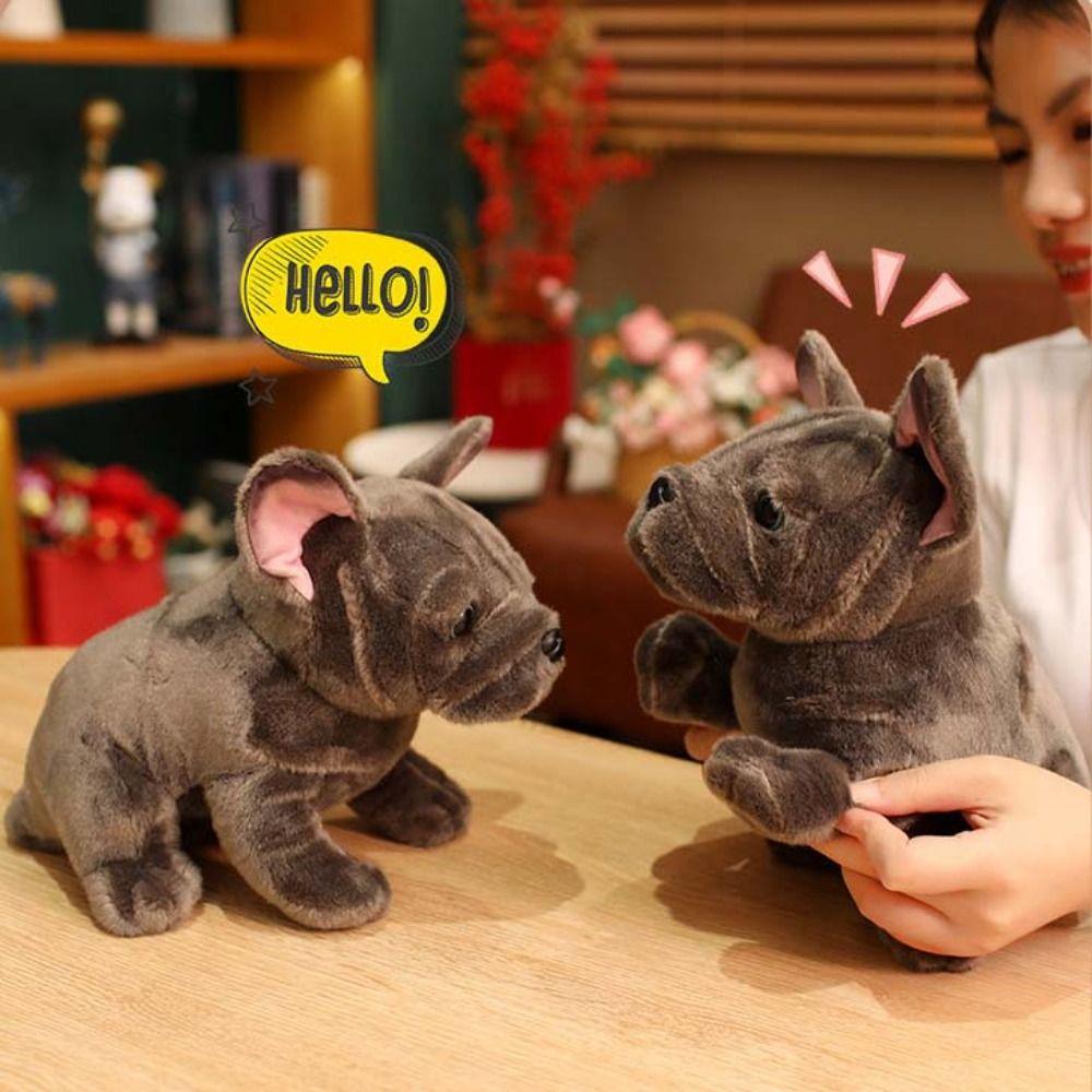 PP Cotton Bulldog Plush Doll Cartoon Animal Plush Pillow Bulldog Plush Toy Boys Girls