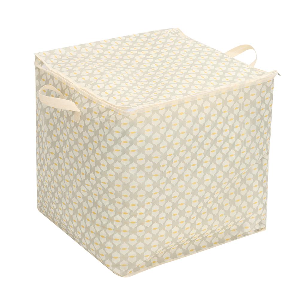 Clothes Organizer Quilt Storage Bag with Handle Wardrobe Sorting Storage Bucket for Home