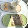 Oválný podnos v severském stylu Stohovatelný Dekorativní podnos Úložný prostor na šperky Talíř na nádobí Dim Sum Ovocné dezertní podnosy Kuchyňské doplňky