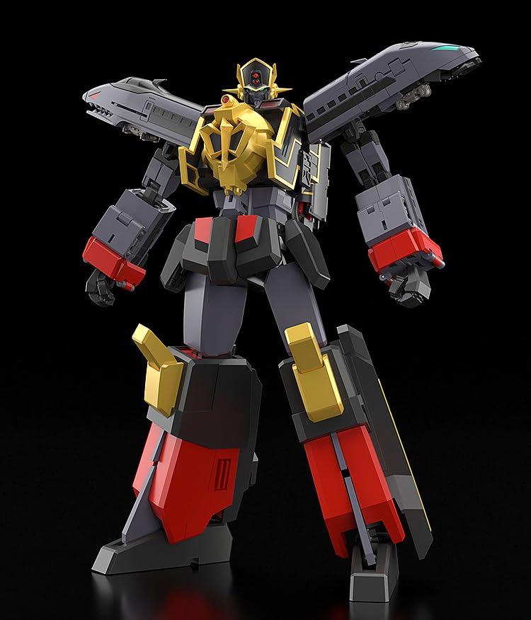 THE Combined Brave Express Might Gaine Black Might Gaine Plastic Painted Articulated Figure Non-scale