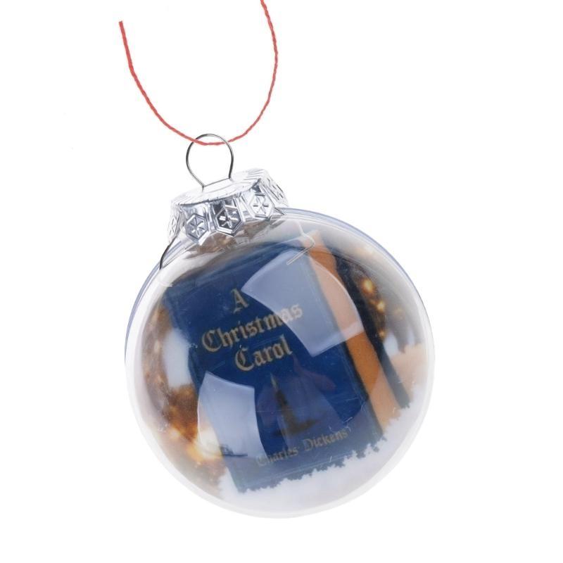 Classical Christmas Book Pendant User Friendly Translucent Decoration For Festival Setups
