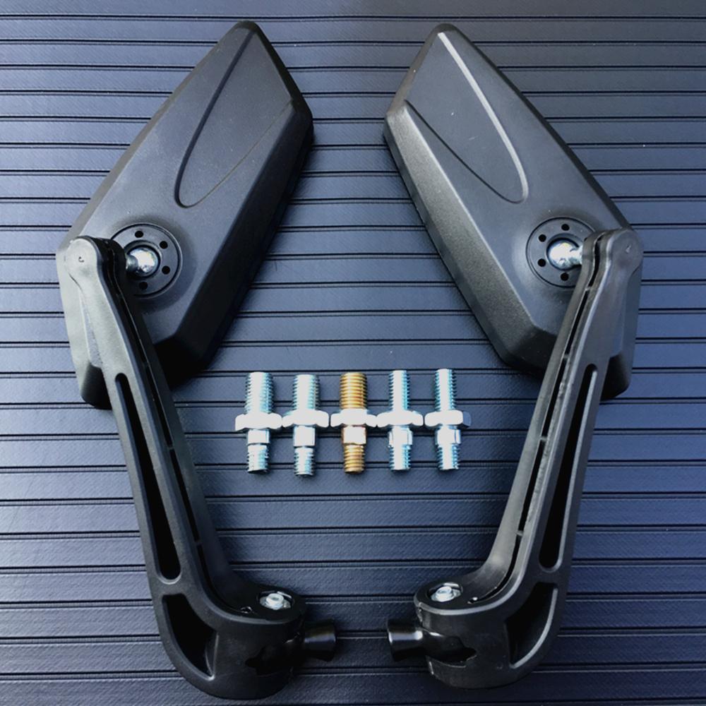 Negro Universal Scooter espejos retrovisores par ciclomotor ATV motocicleta espejo de respaldo