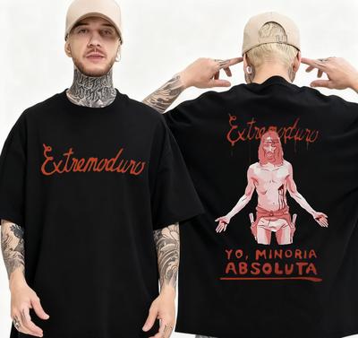 2025 Summer Rock Band Extremoduro Yo Minoria Absolvta Graphic Tshirt Mens Fashion Gothic Retro Cotton Shirt Oversized Tshirt