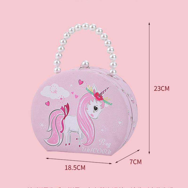 Portable Leather Jewelry Storage Box Women's European Princess Style Earrings Ring Earrings Jewelry Storage Bag Small Travel