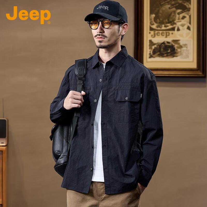 JEEP Men s Loose Fit Long Sleeve Casual Shirt 3XL