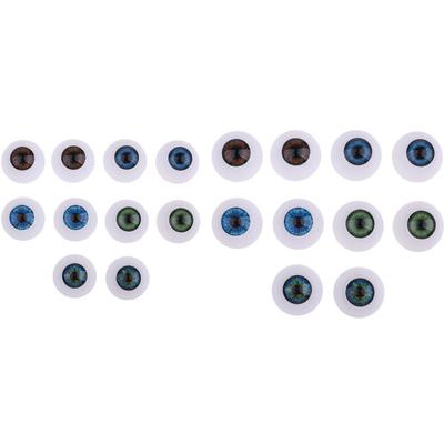 4pcs Vivid Acrylic Oblate Eyeball Eyes For Baby Doll BJD Doll Accs DIY 24mm