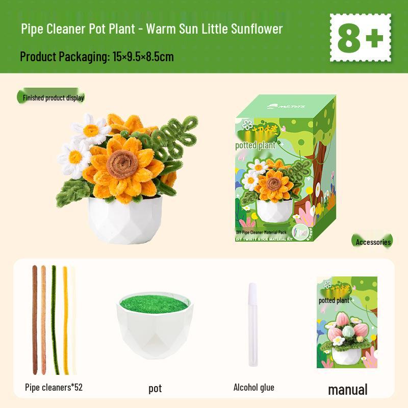 Mr. Toy Twist Stick DIY Plant Ornament Kit - Children's Handmade Birthday Gift