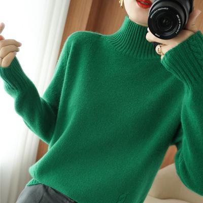 Outono Inverno Meia Gola Alta Pulôveres Suéteres Femininos Moda Manga Longa Casual Quente Base Malha Suéter Feminino Elegante Sólido Fino Jumpers 25397