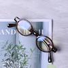 Female Reading Glasses Men Anti Blue Light Red Glasses Vintage Round Sight Eyeglasses Men No Dioptric Glasses +1.5+2