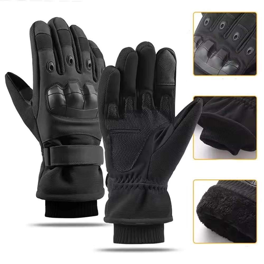 Winter Windproof Motorcycle Gloves Full Finger Guantes Moto Men's Motorbike Riding Gloves Touch Screen Motocross Gloves
