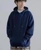Improves Men's Navy Pullover Hoodie, Solid Fleece Lining, SIDE23-089