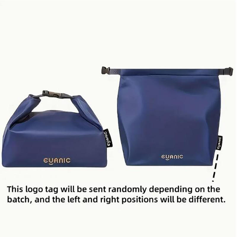

Portable Insulated Lunch Bag Reusable Lunch Pail Bag Leakproof Cooler Large Capacity Lunch Box Tote for School Office Travel темно-синього кольору