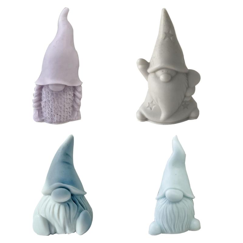 Gnomes Shape Silicone Mold Candle Resin Making Tool DIY Candle Moulds Ornaments Hand-made Home Decorations Supplies