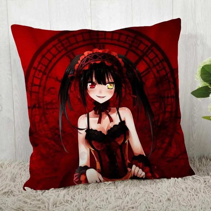 DATE A LIVE Pillow Cover Customize Pillow Case Modern Home Decorative Pillowcase For Living Room 45X45cm A19.12.13